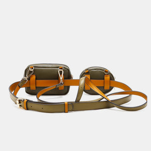 Nicole Lee USA Double Pouch Fanny Pack Trendsi