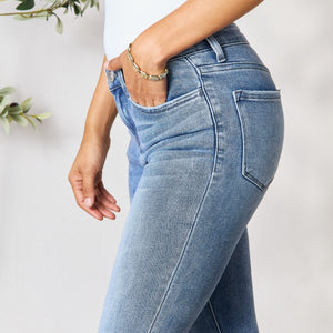 BAYEAS Raw Hem Skinny Jeans Trendsi