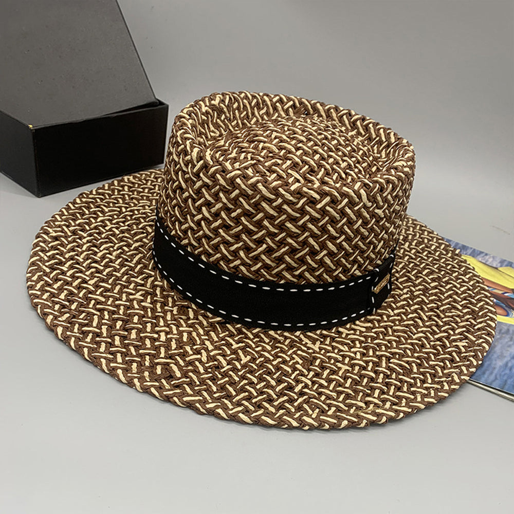 Adjustable Paper Braided Hat Trendsi