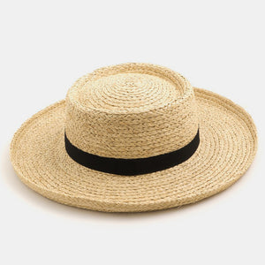 Fame Wide Brim Straw Weave Hat Trendsi