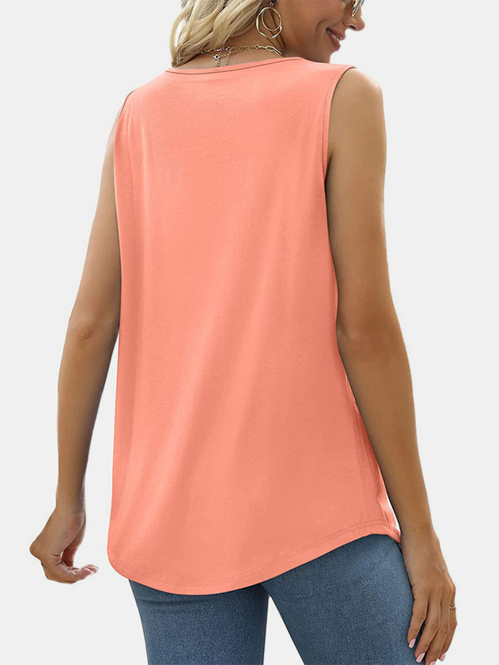 Ruched Square Neck Tank Trendsi