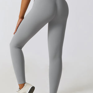 Wide Waistband High Waist Sports Pants Trendsi