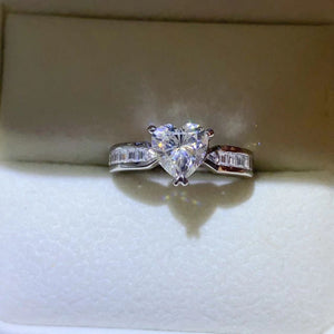 1 Carat Moissanite 925 Sterling Silver Ring Trendsi