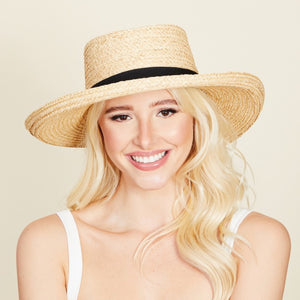 Fame Wide Brim Straw Weave Hat Trendsi