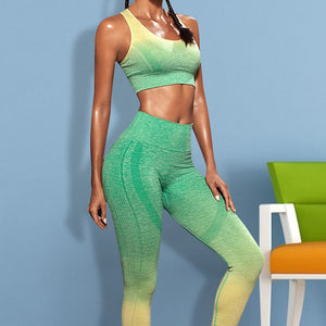 Gradient Sports Tank and Leggings Set Trendsi