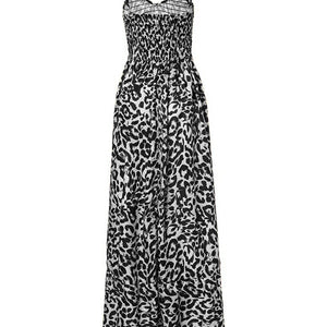 Leopard Sweetheart Neck Cami Dress Trendsi