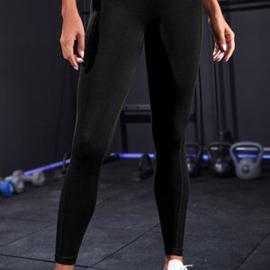 Wide Waistband Sports Leggings Trendsi