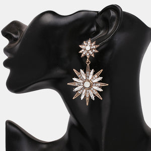 Zinc Alloy Star Shape Dangle Earrings Trendsi