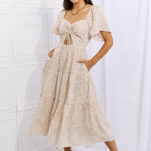 HEYSON Let It Grow Full Size Floral Tiered Ruffle Midi Dress Trendsi