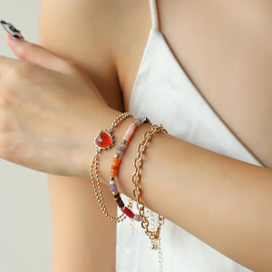 Heart Triple-Layered Bracelet Trendsi