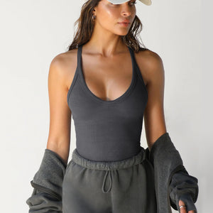 Scoop Neck Wide Strap Tank Trendsi