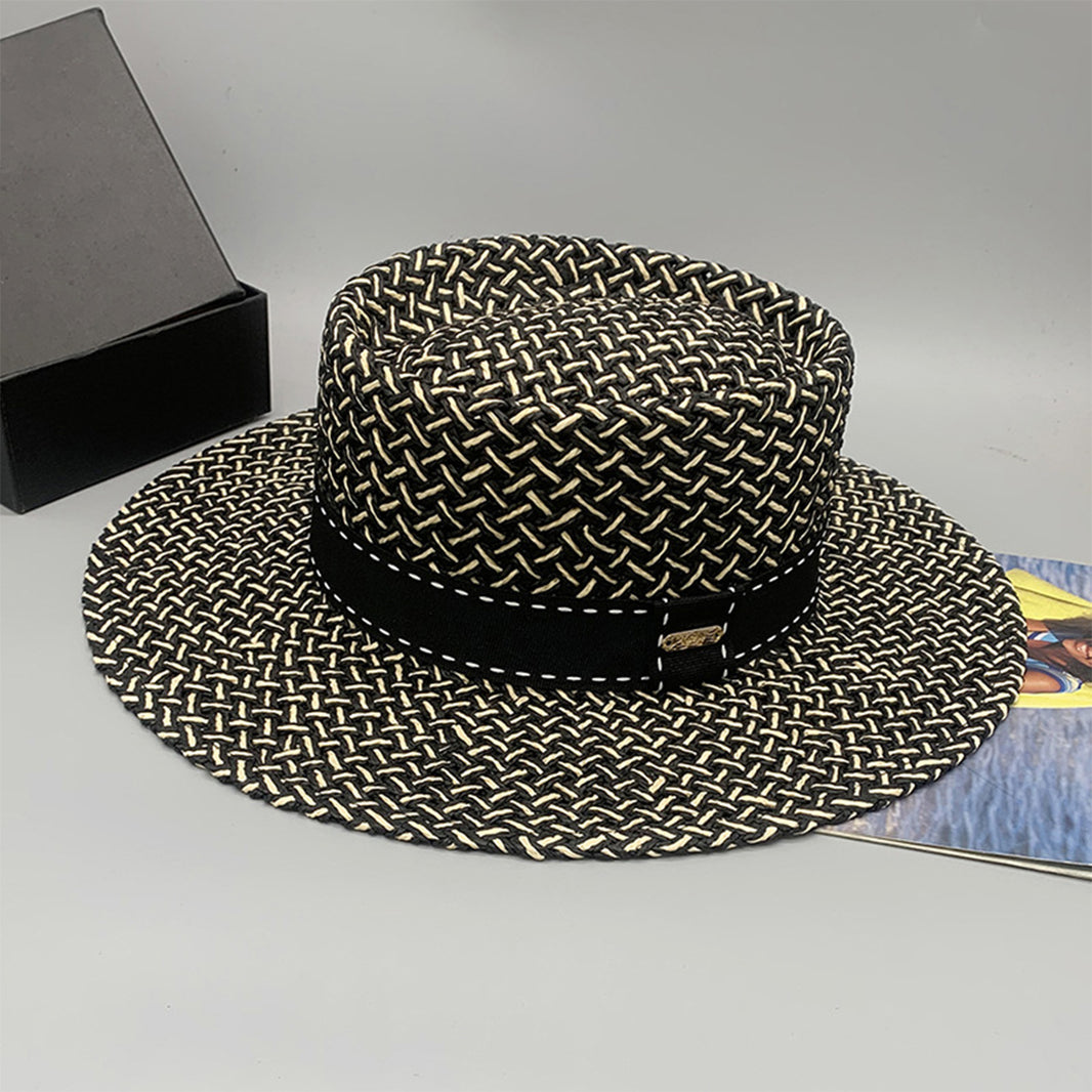 Adjustable Paper Braided Hat Trendsi