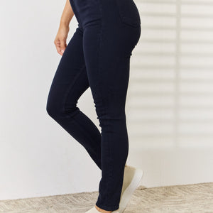 Judy Blue Full Size Garment Dyed Tummy Control Skinny Jeans Trendsi