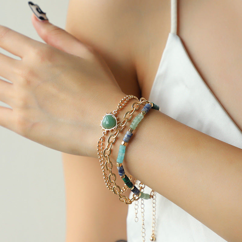 Heart Triple-Layered Bracelet Trendsi