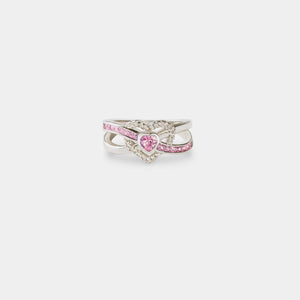 Heart Shape Zircon 925 Sterling Silver Ring Trendsi