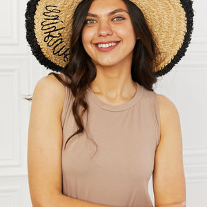 Fame Sunshine Straw Fringe Hat Trendsi