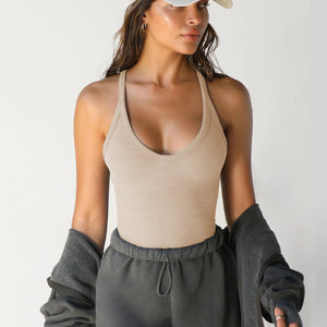 Scoop Neck Wide Strap Tank Trendsi