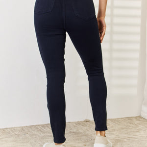 Judy Blue Full Size Garment Dyed Tummy Control Skinny Jeans Trendsi