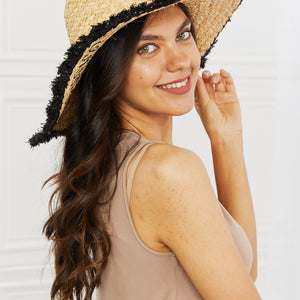 Fame Sunshine Straw Fringe Hat Trendsi