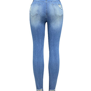 Distressed Buttoned Jeans with Pockets Trendsi