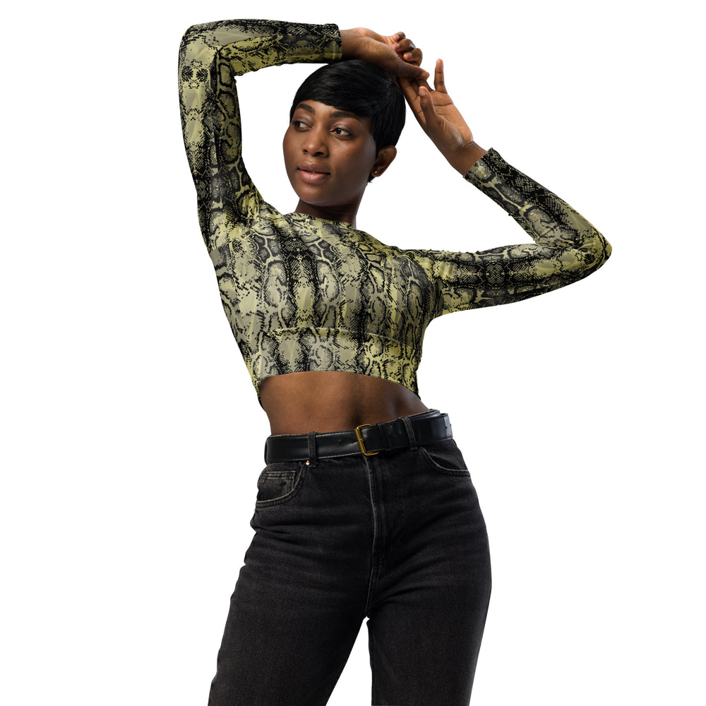 Recycled long-sleeve crop top Bacary-Lee