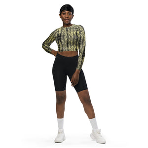 Recycled long-sleeve crop top Bacary-Lee