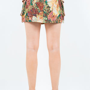 American Bazi Jacquard Weave Cargo Pocket Skirt Trendsi