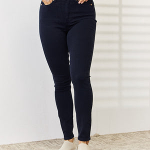 Judy Blue Full Size Garment Dyed Tummy Control Skinny Jeans Trendsi