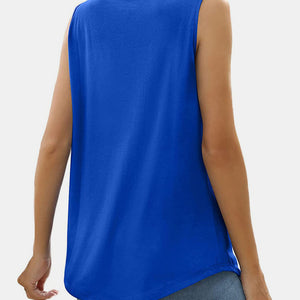 Ruched Square Neck Tank Trendsi