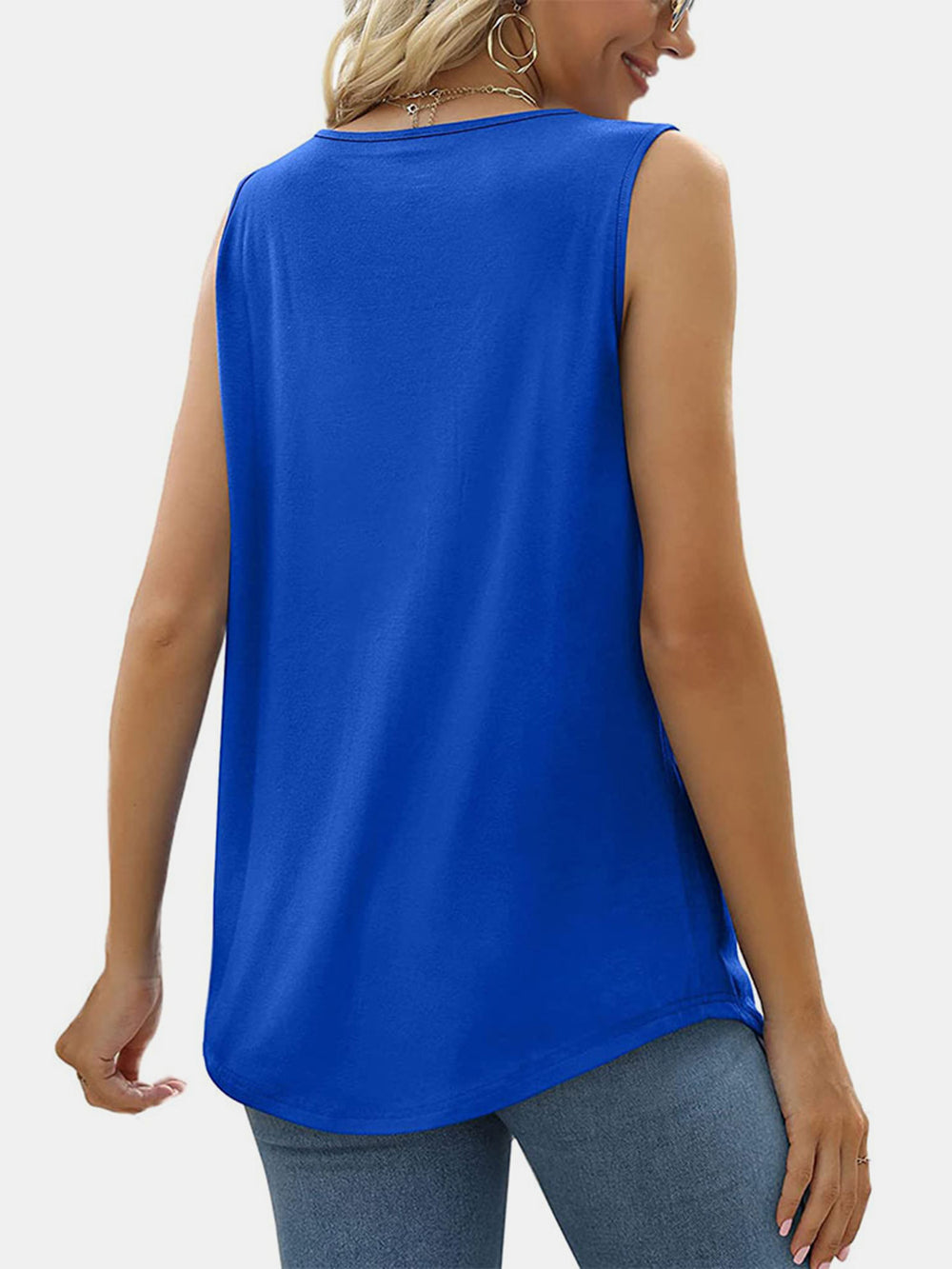 Ruched Square Neck Tank Trendsi