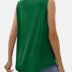 Ruched Square Neck Tank Trendsi