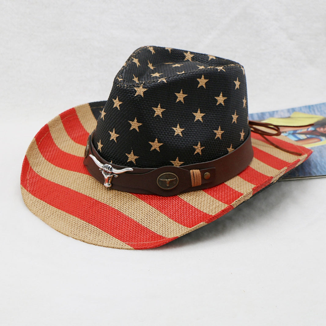 US Flag Print Paper Cloth Hat Trendsi