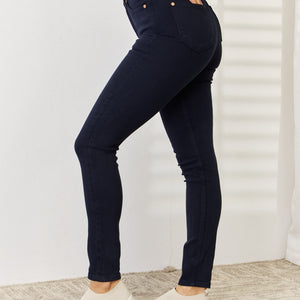 Judy Blue Full Size Garment Dyed Tummy Control Skinny Jeans Trendsi