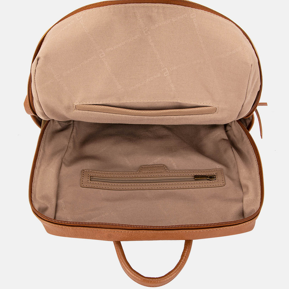 David Jones PU Leather Backpack Bag Trendsi