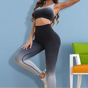 Gradient Sports Tank and Leggings Set Trendsi