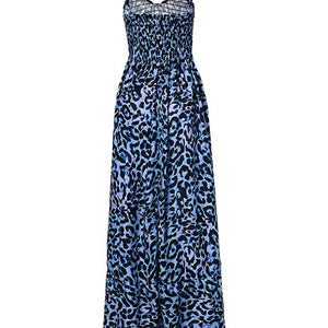 Leopard Sweetheart Neck Cami Dress Trendsi