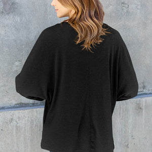 Double Take Full Size Round Neck Long Sleeve T-Shirt Trendsi