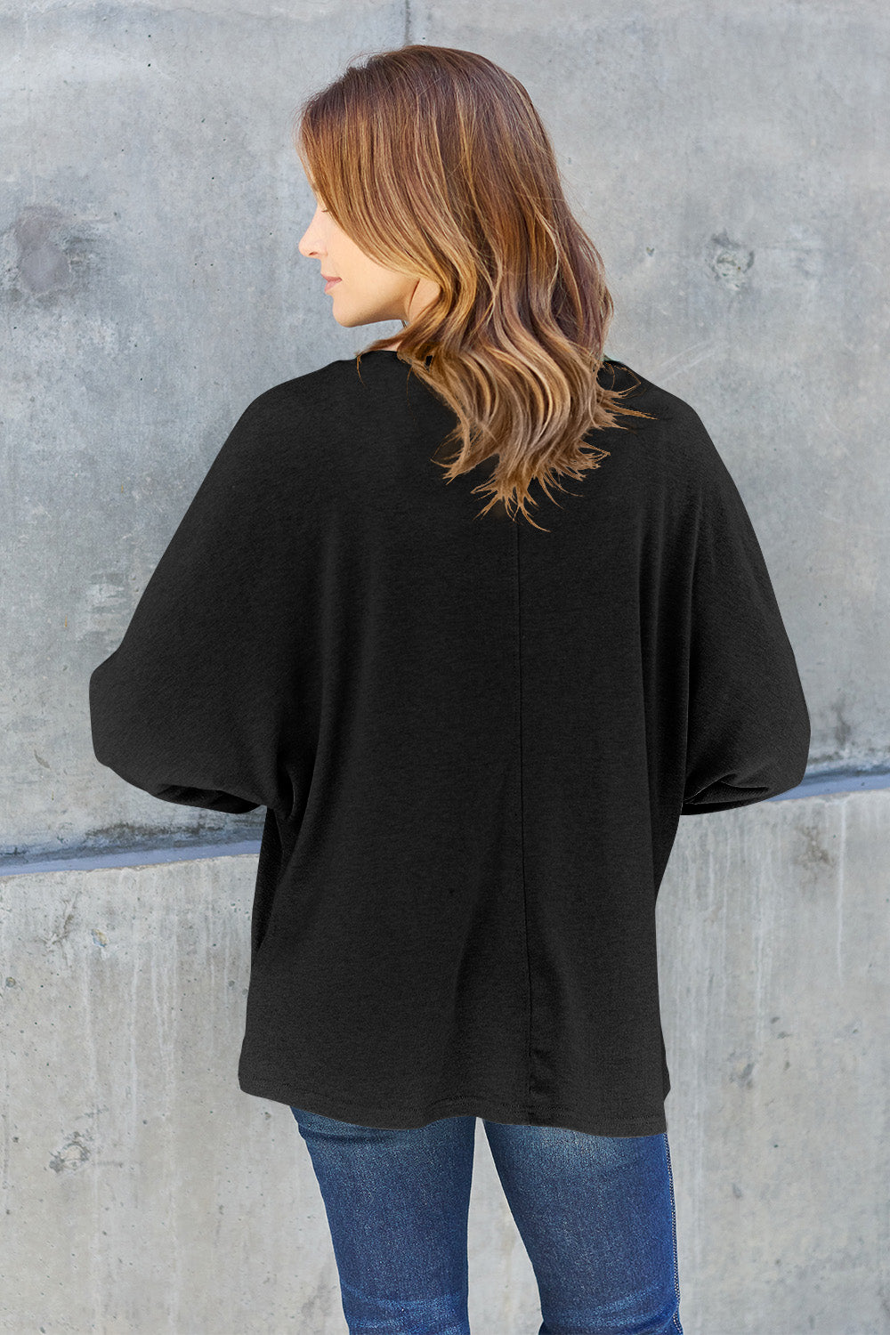 Double Take Full Size Round Neck Long Sleeve T-Shirt Trendsi