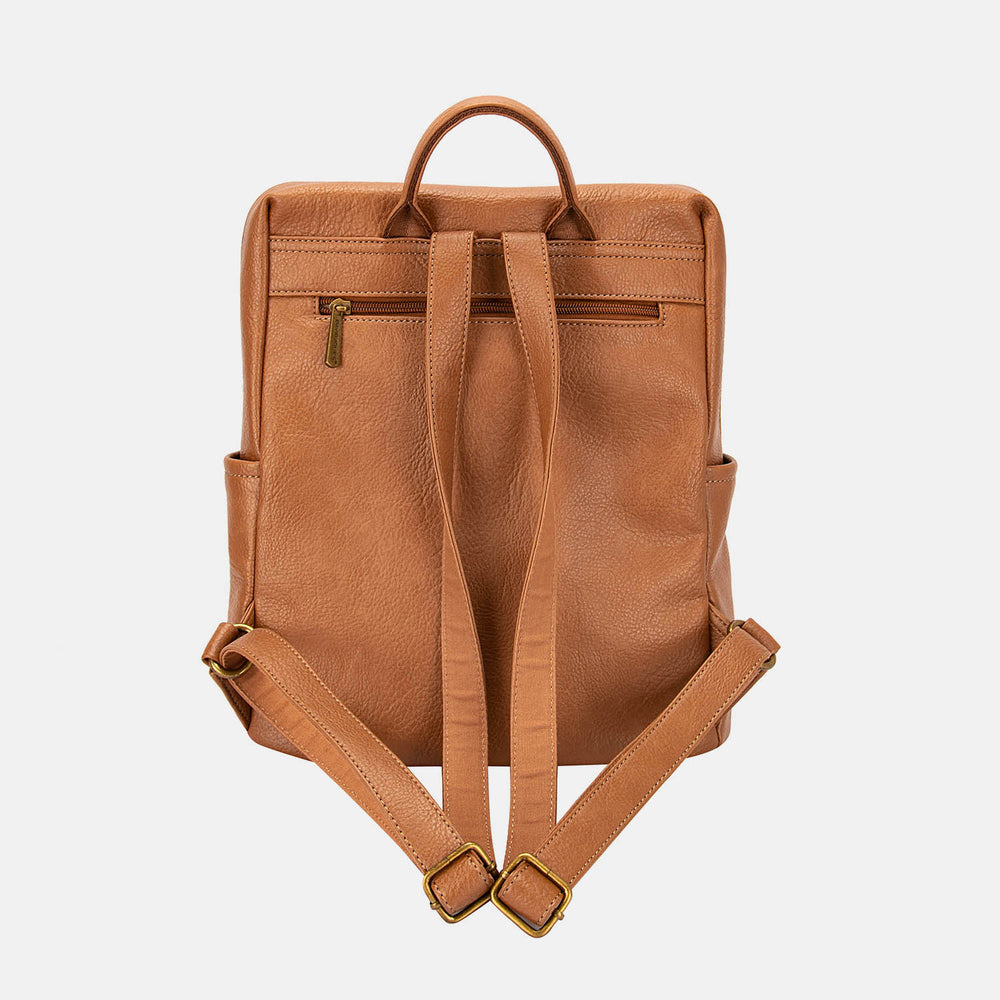 David Jones PU Leather Backpack Bag Trendsi