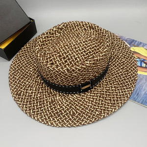 Adjustable Paper Braided Hat Trendsi