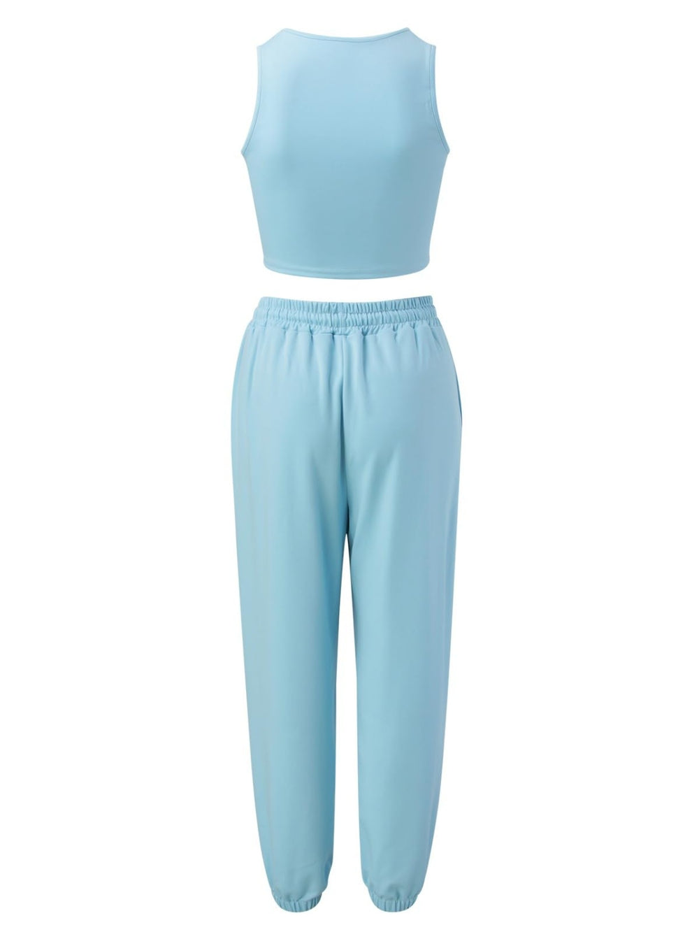 Wide Strap Top and Drawstring Joggers Set Trendsi