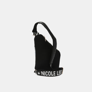 Nicole Lee USA Vegan Leather Leopard & Lip Pattern Crossbody Bag Trendsi