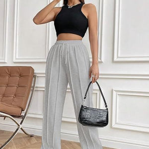 Drawstring Wide Leg Pants with Pockets Trendsi