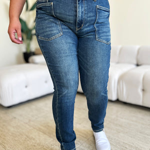 Judy Blue Full Size High Waist Skinny Jeans Trendsi